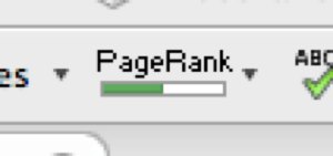 PageRank de Google: barra verde